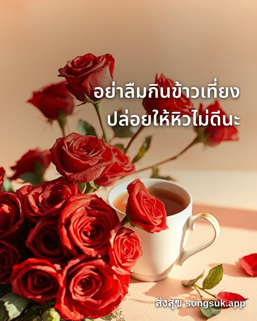รูปอวยพร สวัสดีวันอาทิตย์
อย่าลืมกินข้าวเที่ยง
ปล่อยให้หิวไม่ดีนะ จากส่งสุข
