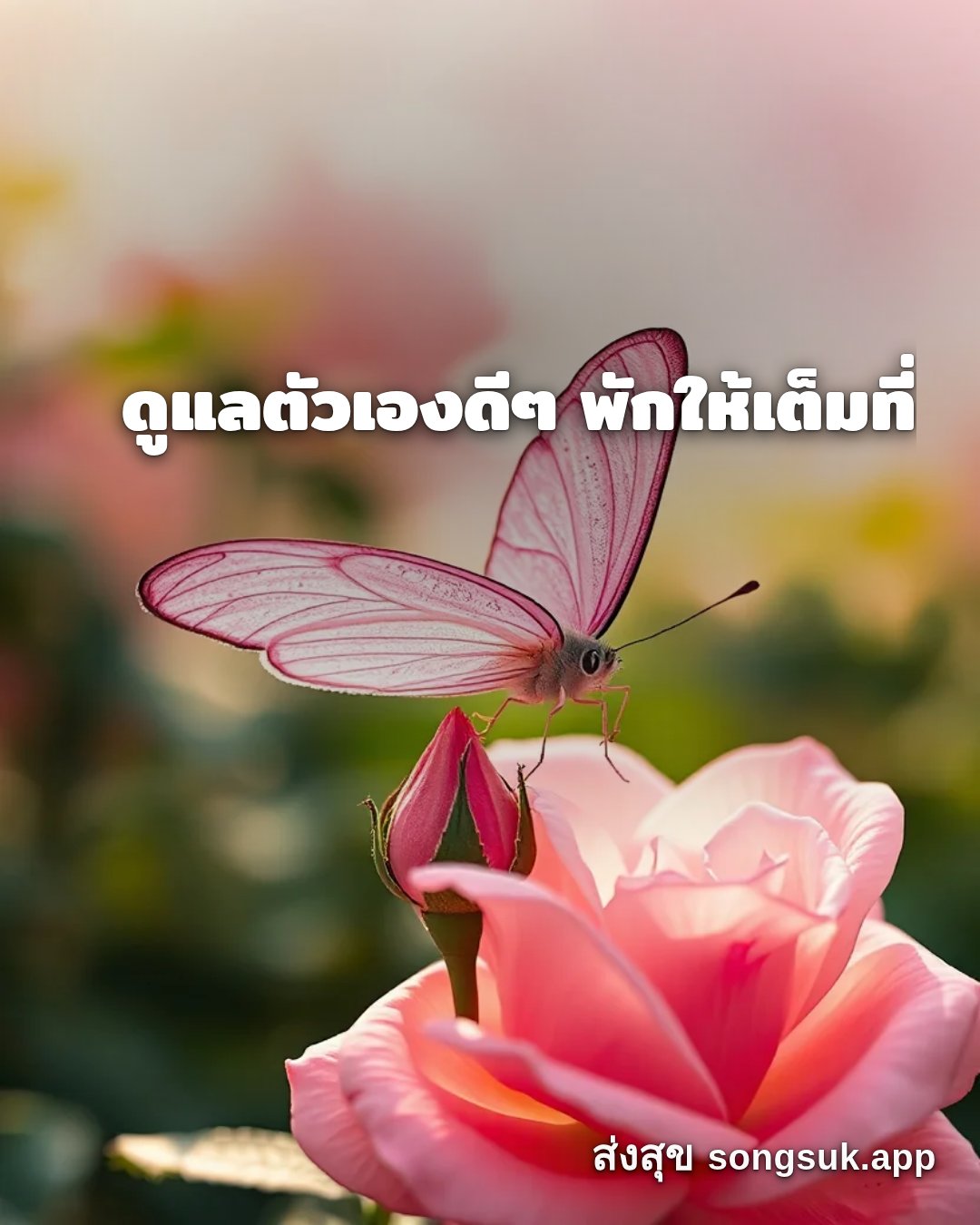 รูปอวยพร สวัสดีวันอังคาร
ดูแลตัวเองดีๆ พักให้เต็มที่ จากส่งสุข