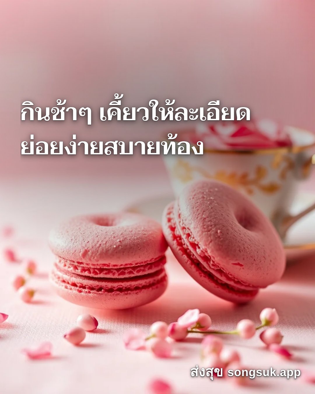 รูปอวยพร สวัสดีวันอังคาร
กินช้าๆ เคี้ยวให้ละเอียด
ย่อยง่ายสบายท้อง จากส่งสุข