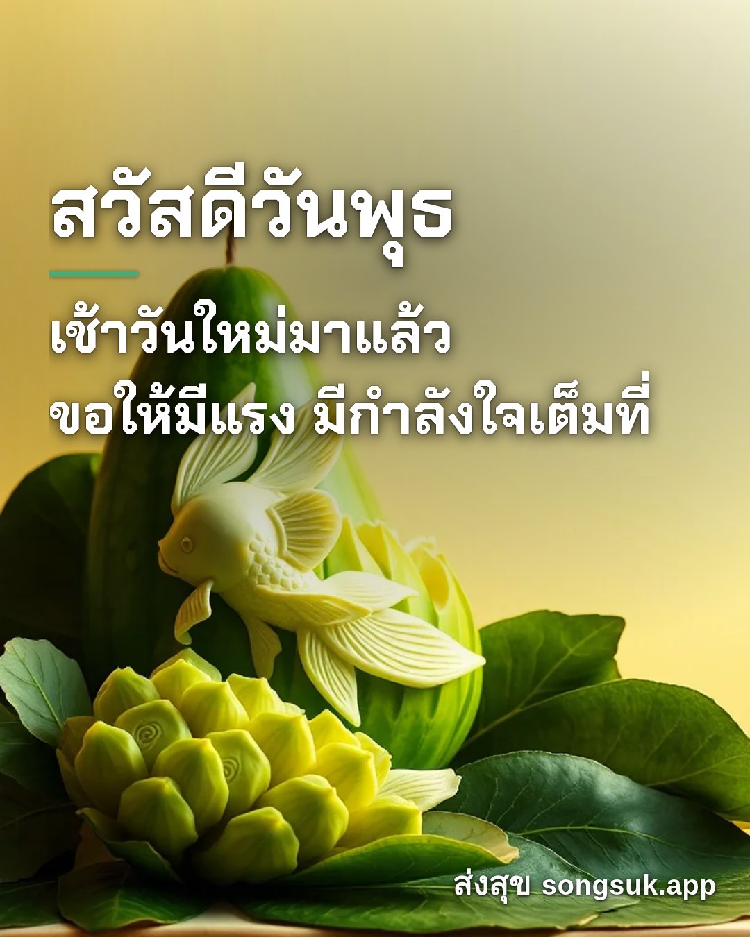 รูปอวยพร สวัสดีวันพุธ
เช้าวันใหม่มาแล้ว
ขอให้มีแรง มีกำลังใจเต็มที่ จากส่งสุข