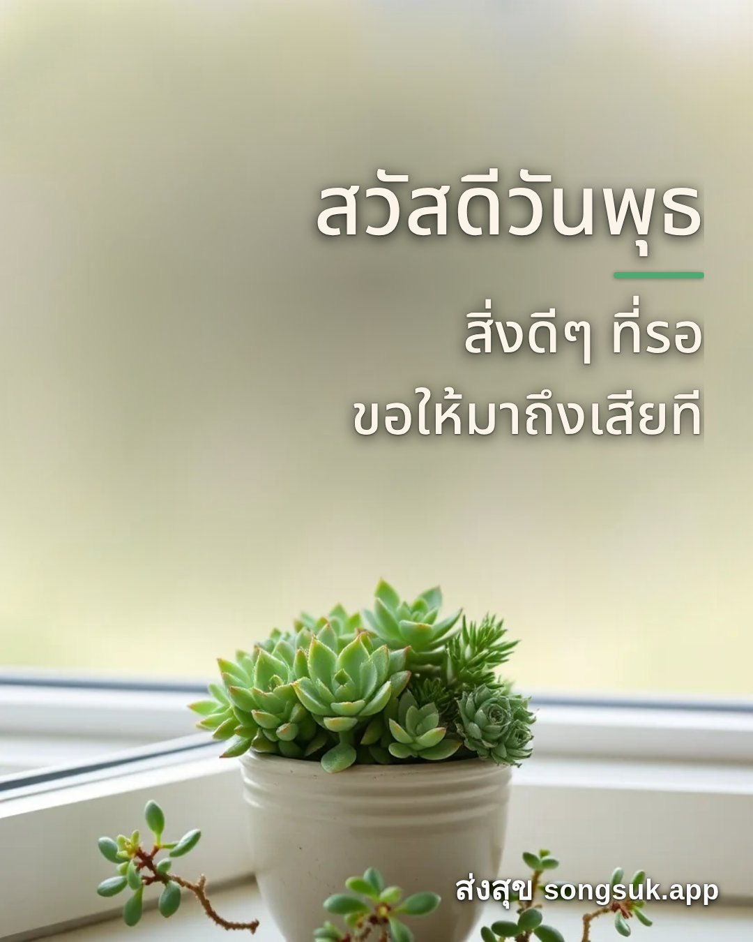 รูปอวยพร สวัสดีวันพุธ
สิ่งดีๆ ที่รอ
ขอให้มาถึงเสียที จากส่งสุข