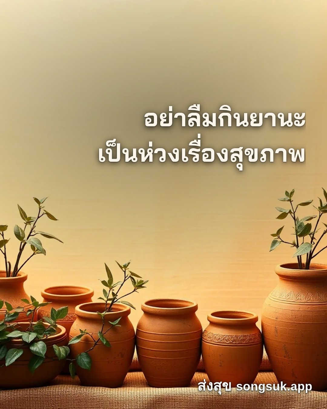 รูปอวยพร สวัสดีวันพฤหัสบดี
อย่าลืมกินยานะ
เป็นห่วงเรื่องสุขภาพ จากส่งสุข