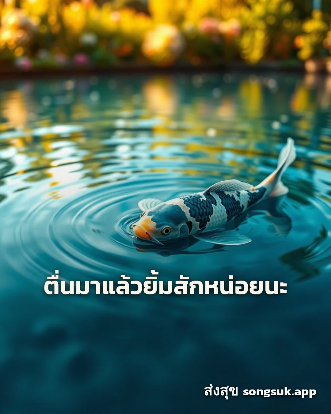 รูปอวยพร สวัสดีวันศุกร์
ตื่นมาแล้วยิ้มสักหน่อยนะ จากส่งสุข