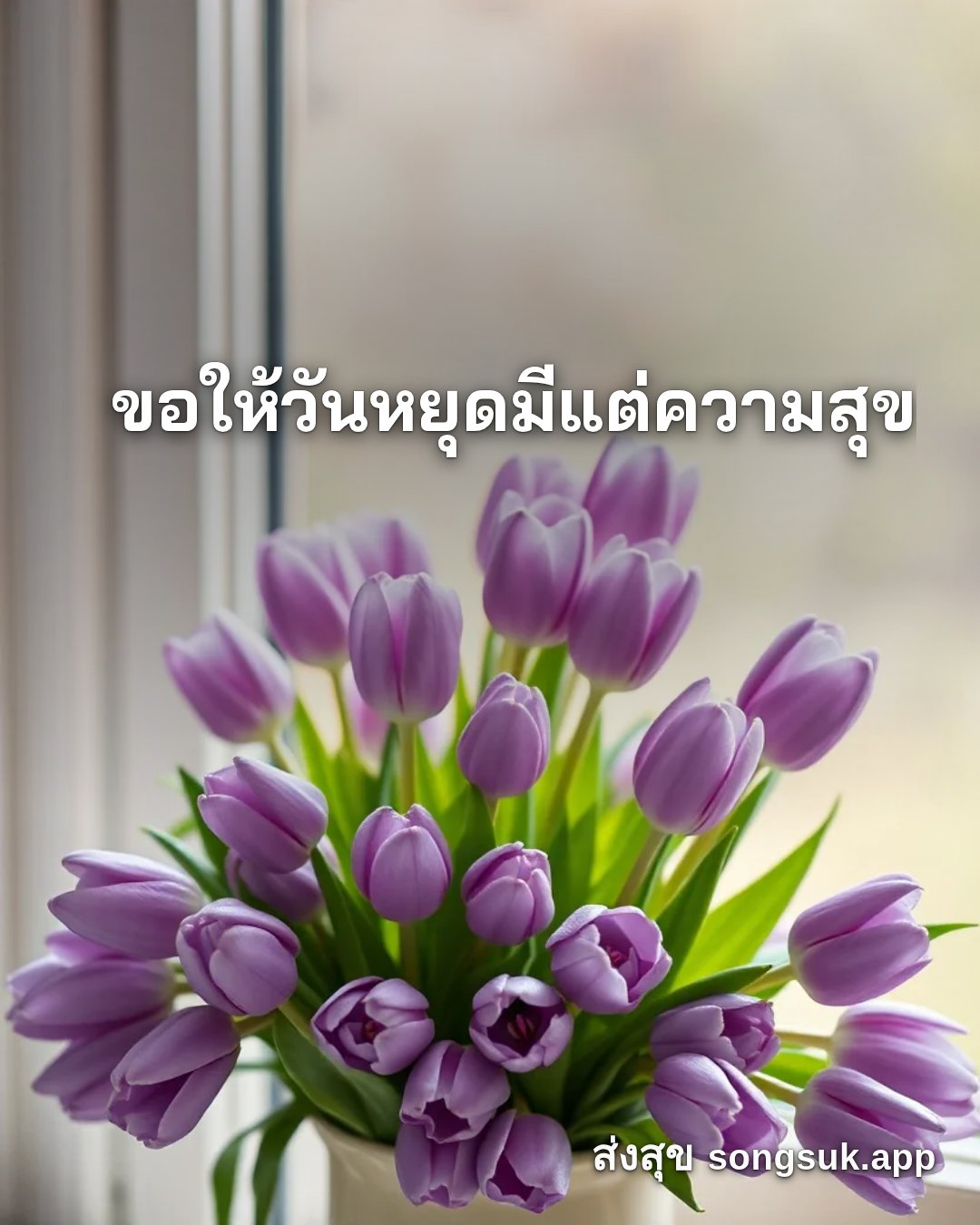 รูปอวยพร สวัสดีวันเสาร์
ขอให้วันหยุดมีแต่ความสุข จากส่งสุข