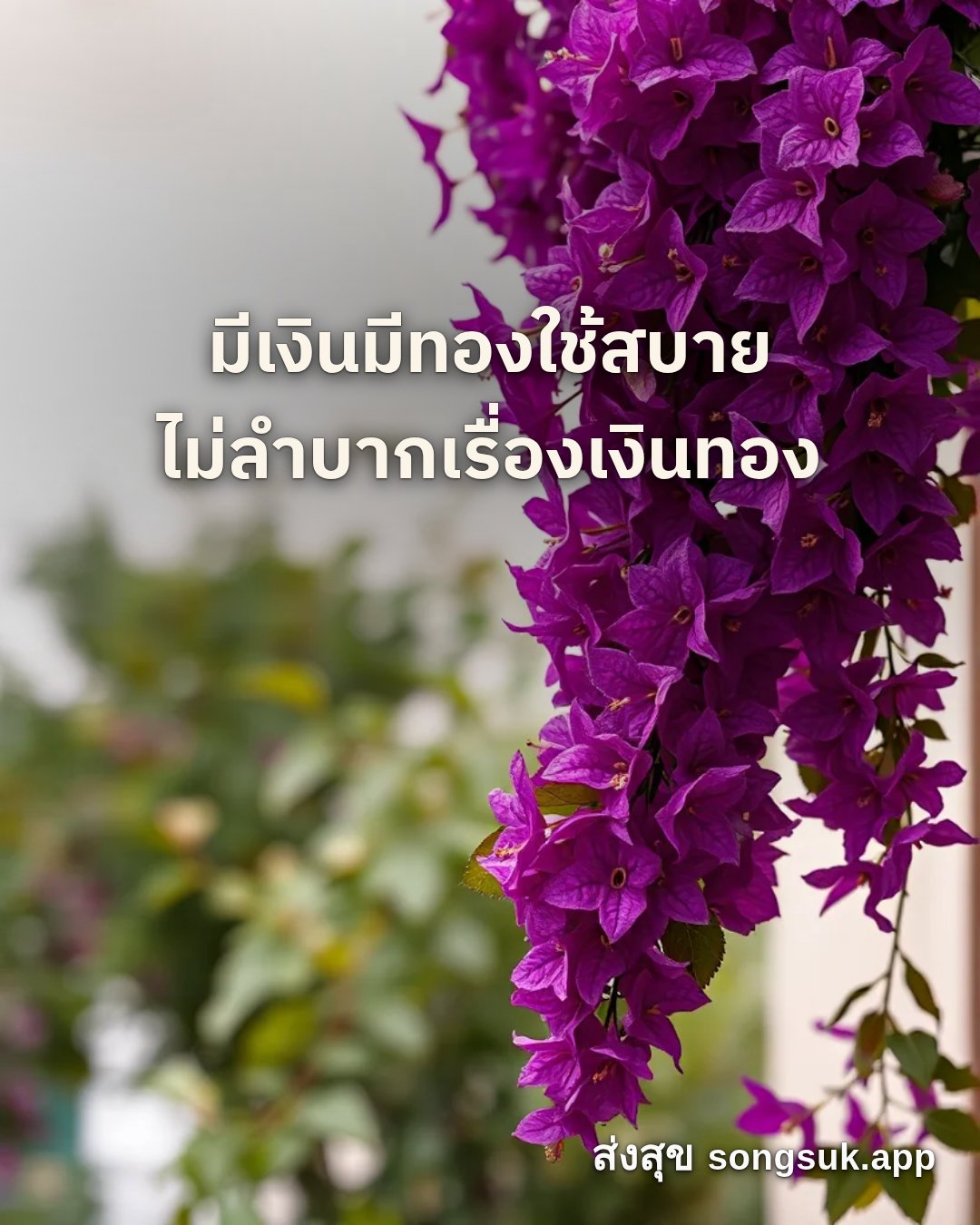 รูปอวยพร สวัสดีวันเสาร์
มีเงินมีทองใช้สบาย
ไม่ลำบากเรื่องเงินทอง จากส่งสุข