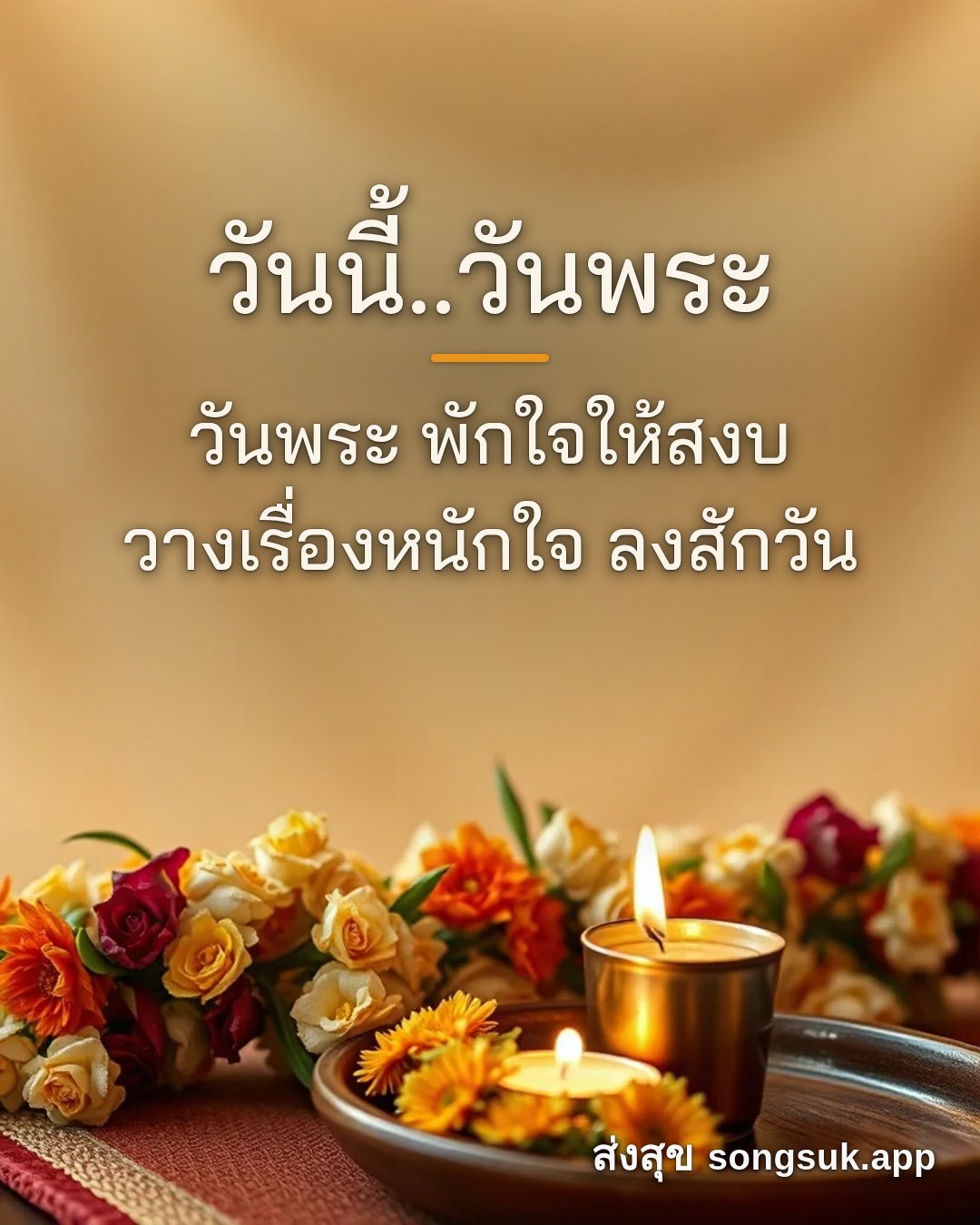 ตัวอย่างรูปอวยพรจากแอป ส่งสุข
