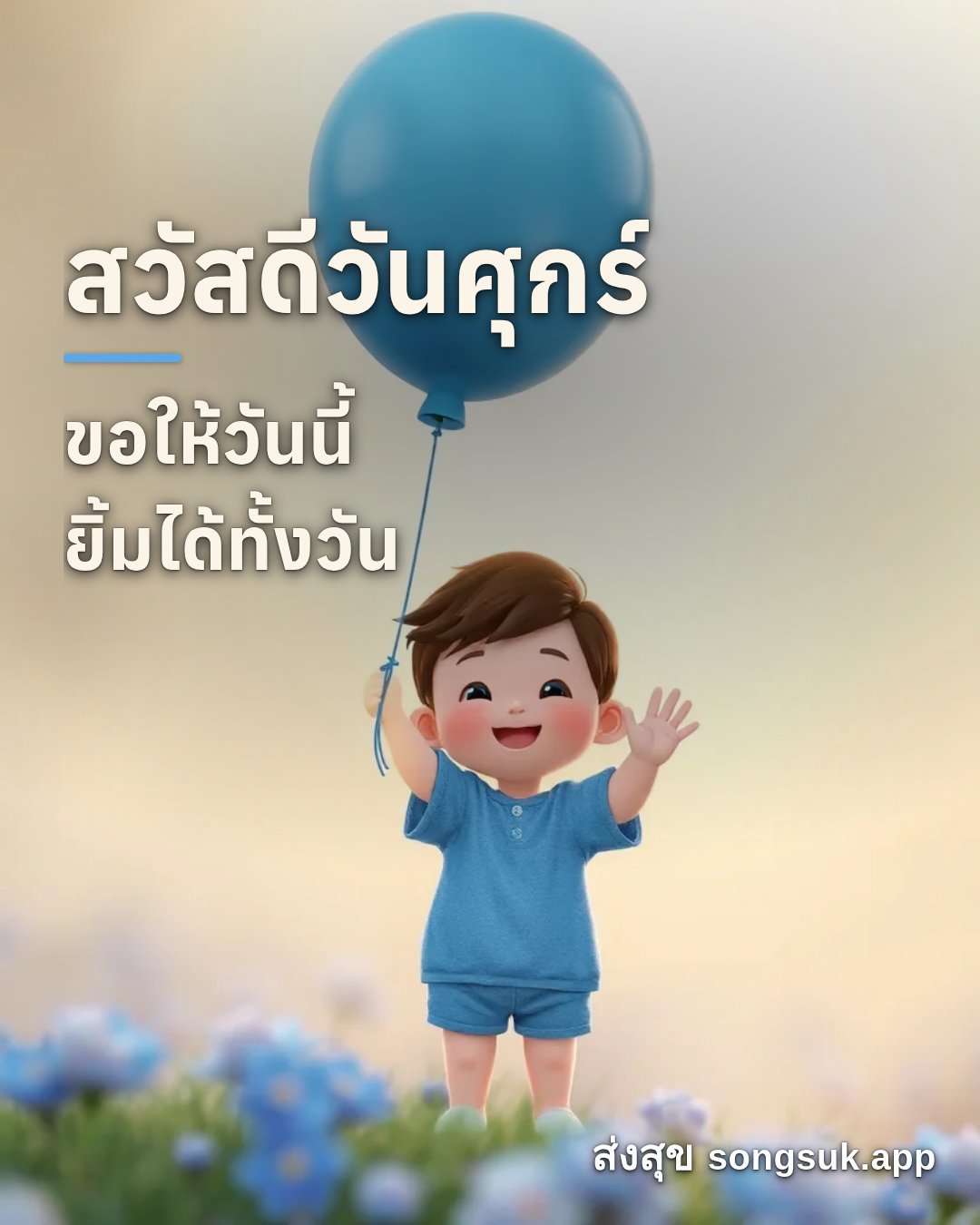 สวัสดีวันศุกร์ ขอให้วันนี้ ยิ้มได้ทั้งวัน