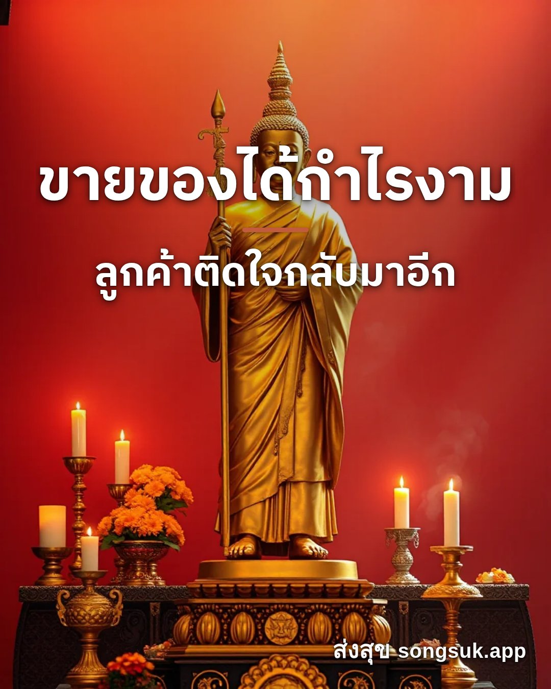 รูปอวยพร ขายของได้กำไรงาม
ลูกค้าติดใจกลับมาอีก จากส่งสุข