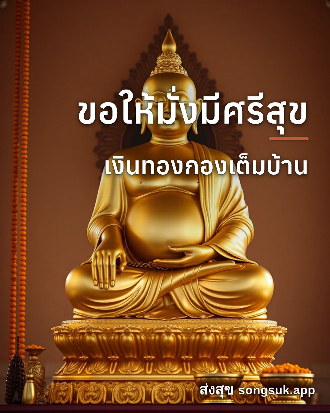 รูปอวยพร ขอให้มั่งมีศรีสุข
เงินทองกองเต็มบ้าน จากส่งสุข
