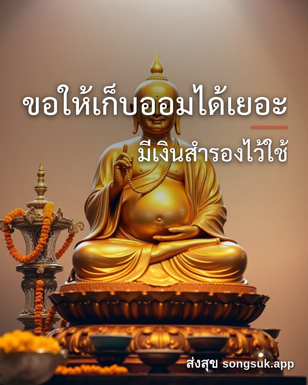 รูปอวยพร ขอให้เก็บออมได้เยอะ
มีเงินสำรองไว้ใช้ จากส่งสุข