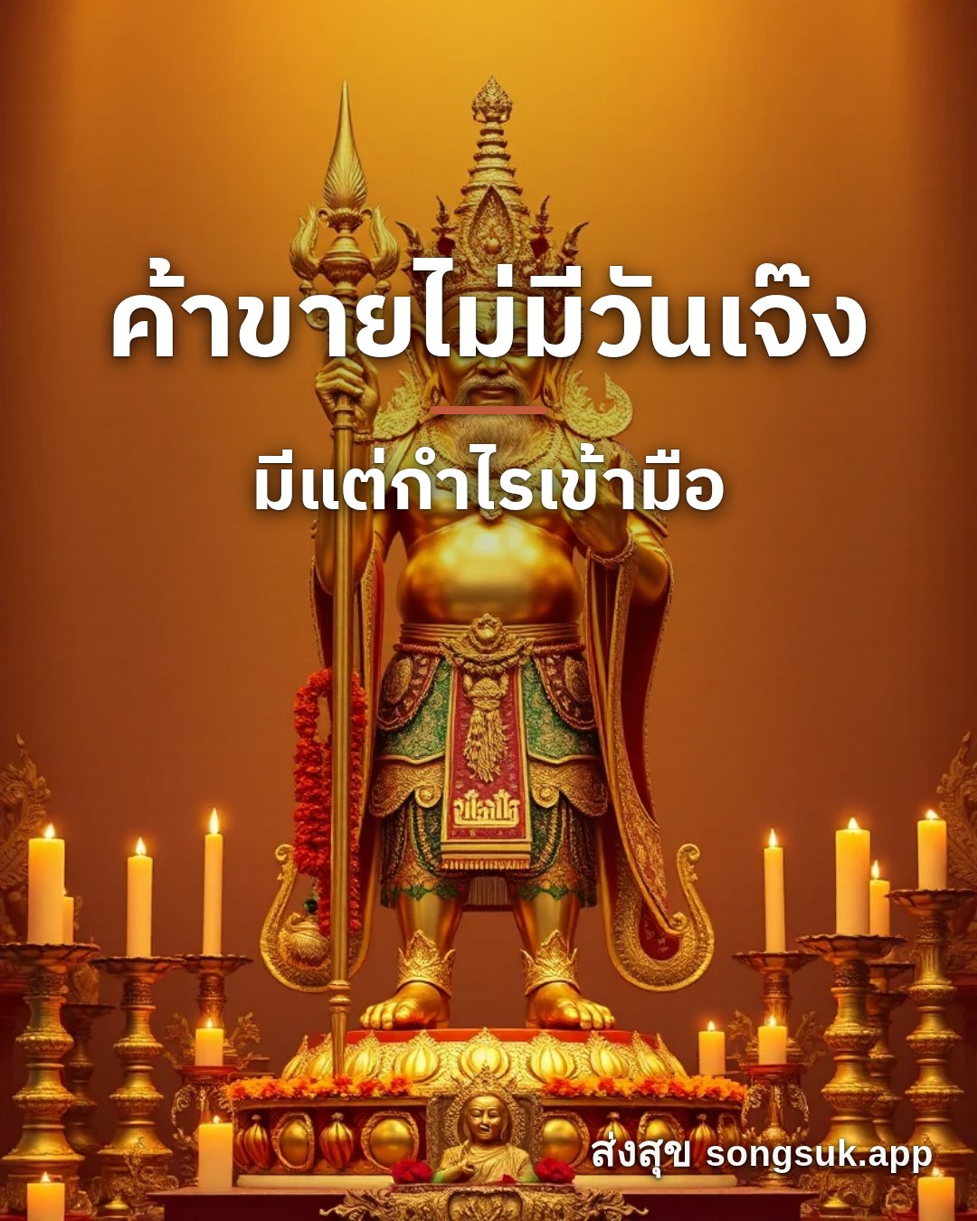 รูปอวยพร ค้าขายไม่มีวันเจ๊ง
มีแต่กำไรเข้ามือ จากส่งสุข