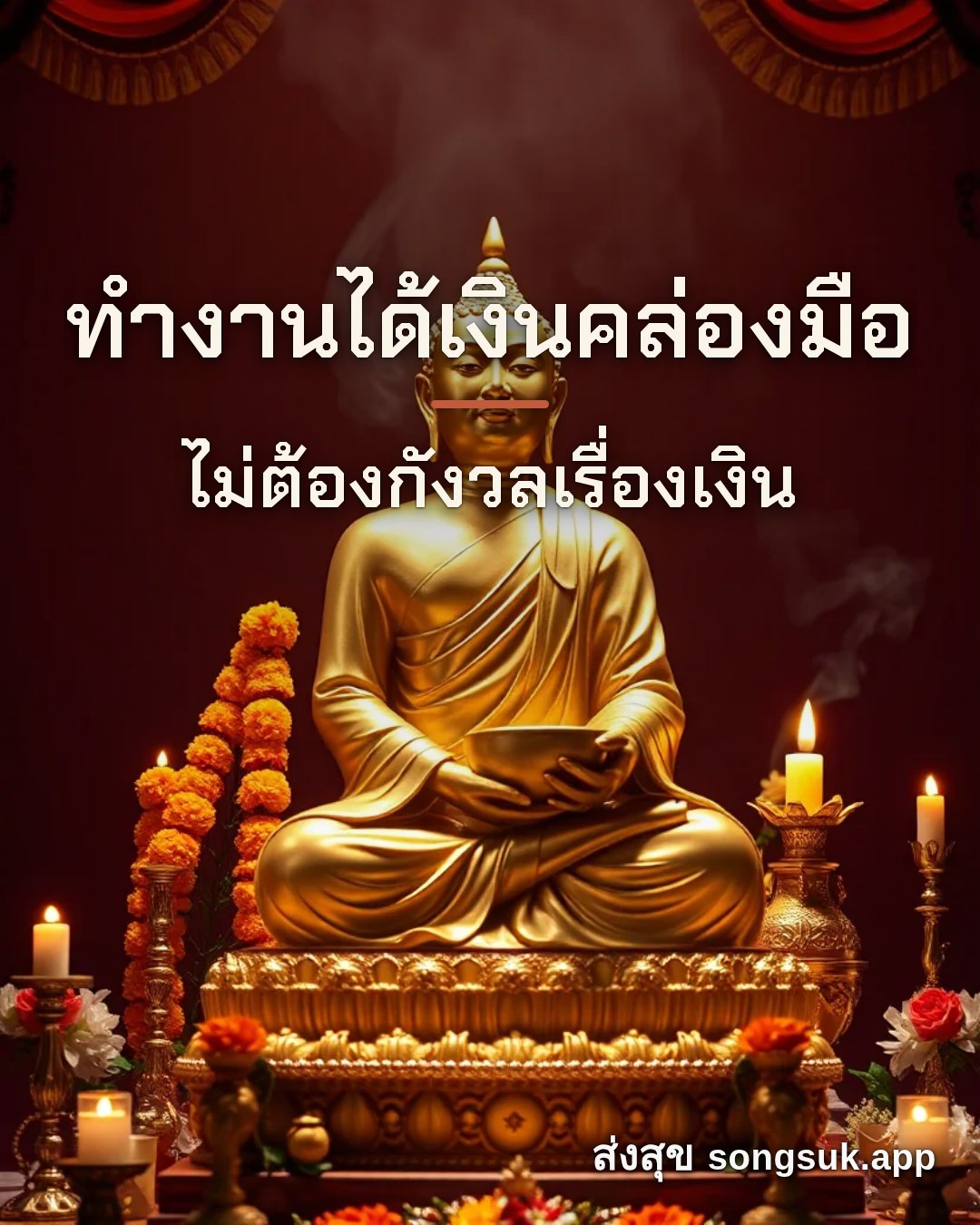 รูปอวยพร ทำงานได้เงินคล่องมือ
ไม่ต้องกังวลเรื่องเงิน จากส่งสุข