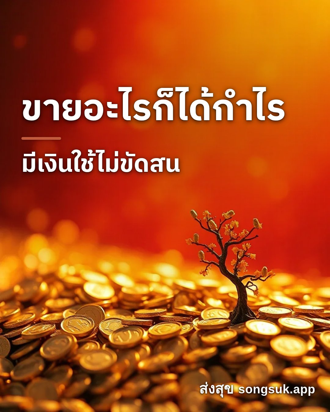 รูปอวยพร ขายอะไรก็ได้กำไร
มีเงินใช้ไม่ขัดสน จากส่งสุข