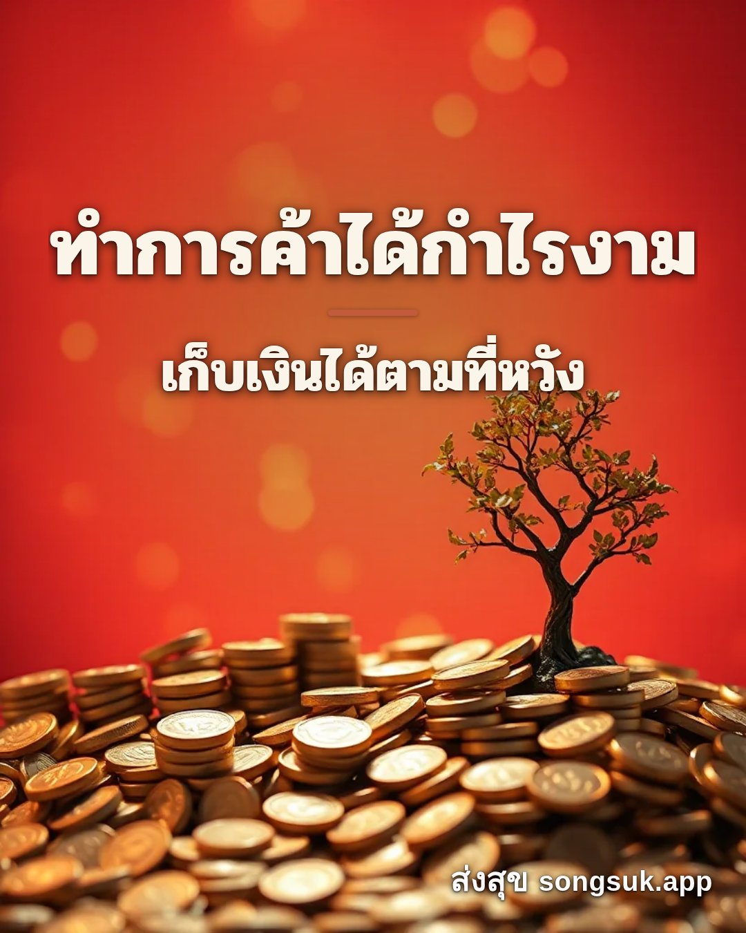 รูปอวยพร ทำการค้าได้กำไรงาม
เก็บเงินได้ตามที่หวัง จากส่งสุข