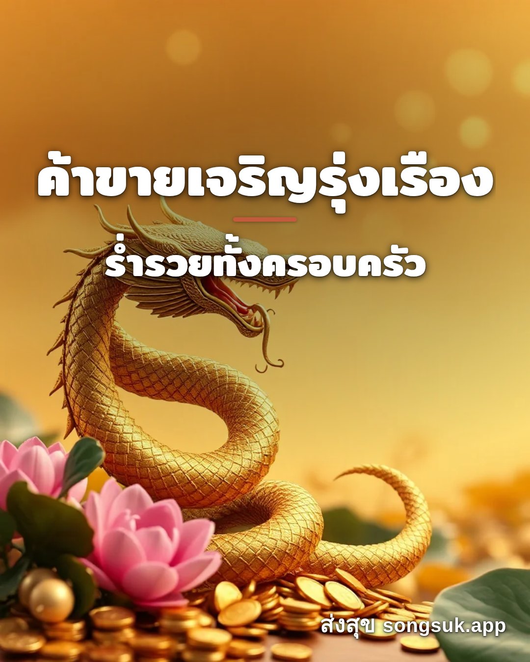รูปอวยพร ค้าขายเจริญรุ่งเรือง
ร่ำรวยทั้งครอบครัว จากส่งสุข