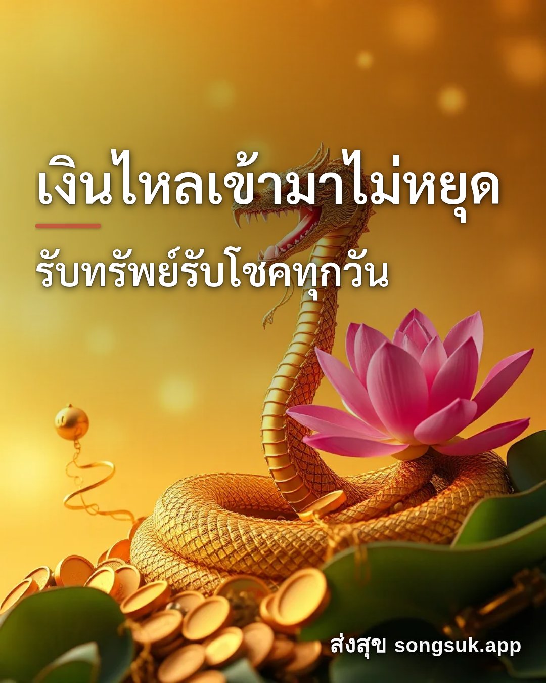รูปอวยพร เงินไหลเข้ามาไม่หยุด
รับทรัพย์รับโชคทุกวัน จากส่งสุข
